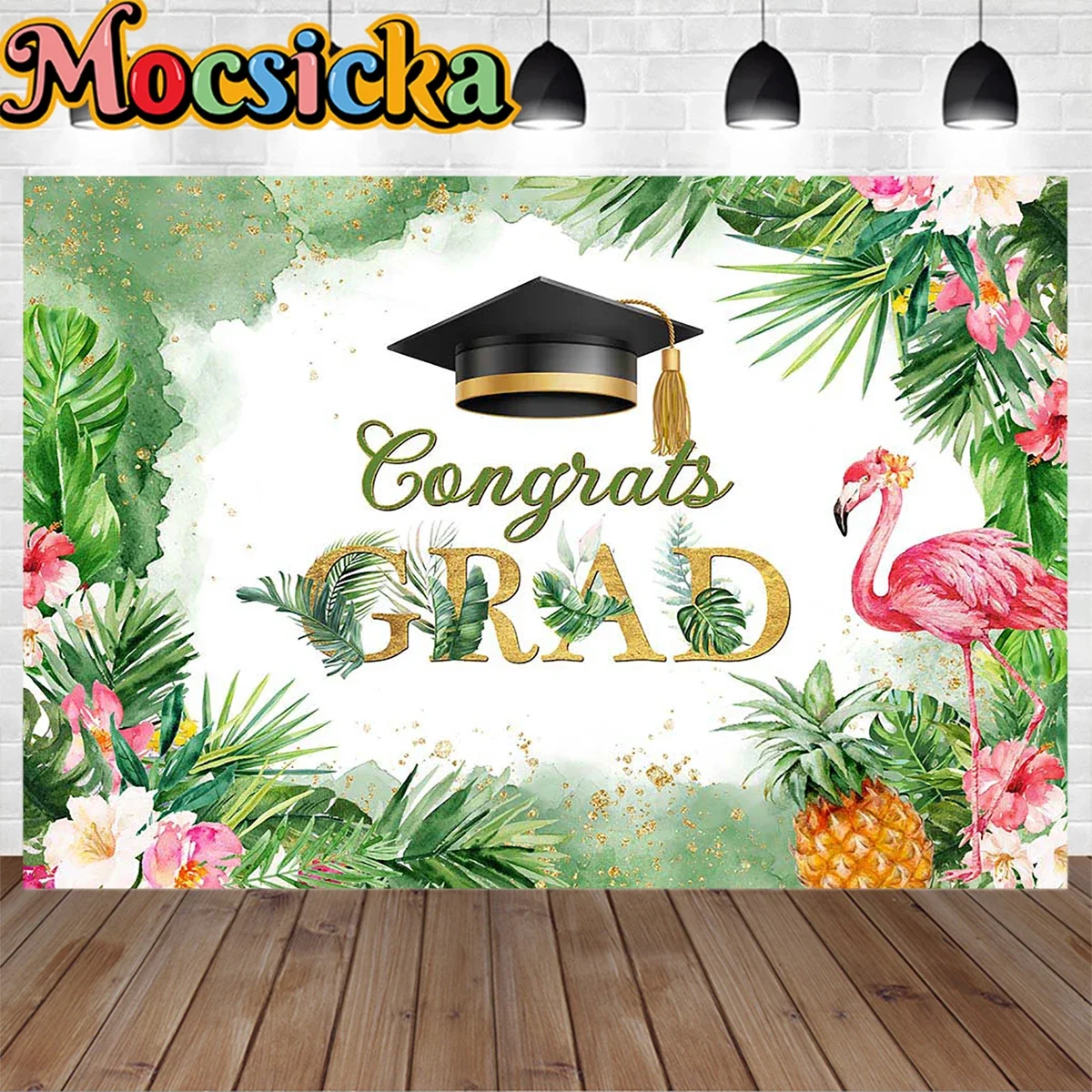 Summer Graduation Party Poster Backdrop Tropical Forest Flower Flamingo Girl Photo Props Background Black Bachelor Hat Decor
Summer Graduation Party Poster Backdrop Tropical Forest Flower Flamingo Girl Photo Props Background Black Bachelor Hat Decor