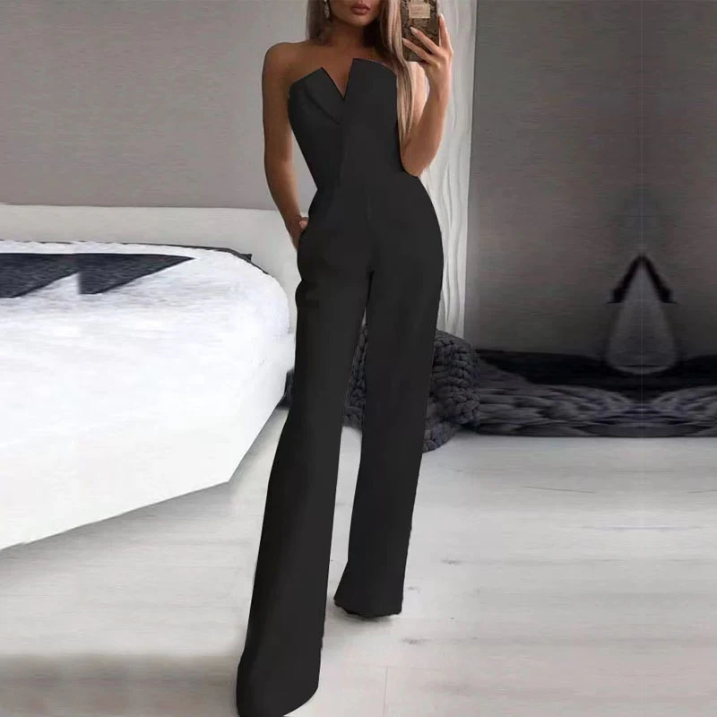 OMSJ 2026 Fashion Elegant Commuting Cocktail Party Straight Jumpsuit Strapless Off-shoulder Backless High Waisted Pleated Romper
OMSJ 2026 Fashion Elegant Commuting Cocktail Party Straight Jumpsuit Strapless Off-shoulder Backless High Waisted Pleated Romper