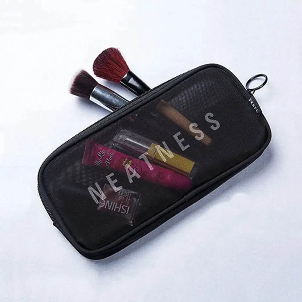 Portable Black Travel Organizer Mesh Package Handbags Zipper Makeup Bags Cosmetic Pouch Storage Bags Bathing Bags
Portable Black Travel Organizer Mesh Package Handbags Zipper Makeup Bags Cosmetic Pouch Storage Bags Bathing Bags