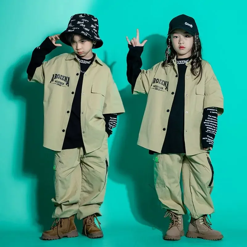 Girls Hip Hop Letters Shirt Cargo Pants Boys Cool Jacket Street Dance Clothes Sets Joggers Kids Blouse Streetwear Jazz Costumes
Girls Hip Hop Letters Shirt Cargo Pants Boys Cool Jacket Street Dance Clothes Sets Joggers Kids Blouse Streetwear Jazz Costumes