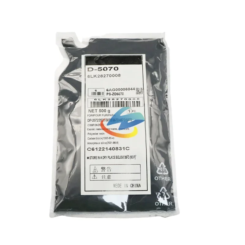 1PCS D5070 Developer Powder Compatible for Toshiba D-5070 257 307 457 507 BK/500g High Quality Powder Copier Spare Parts
1PCS D5070 Developer Powder Compatible for Toshiba D-5070 257 307 457 507 BK/500g High Quality Powder Copier Spare Parts