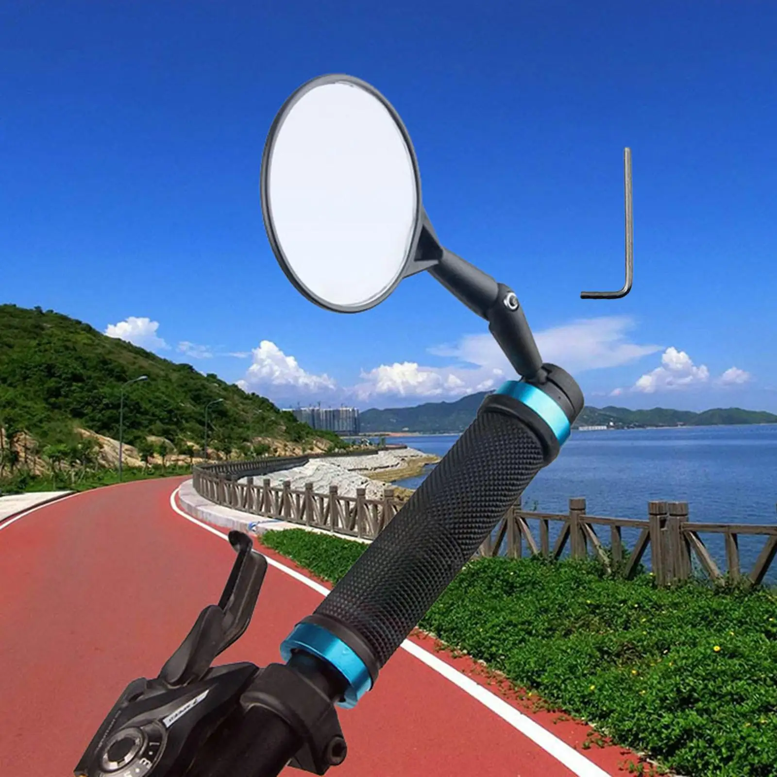 ABS Bicycle Rearview Mirror Adjustable Handlebar Safety Convex Mirror for Mountain Bike Road Cycling
ABS Bicycle Rearview Mirror Adjustable Handlebar Safety Convex Mirror for Mountain Bike Road Cycling