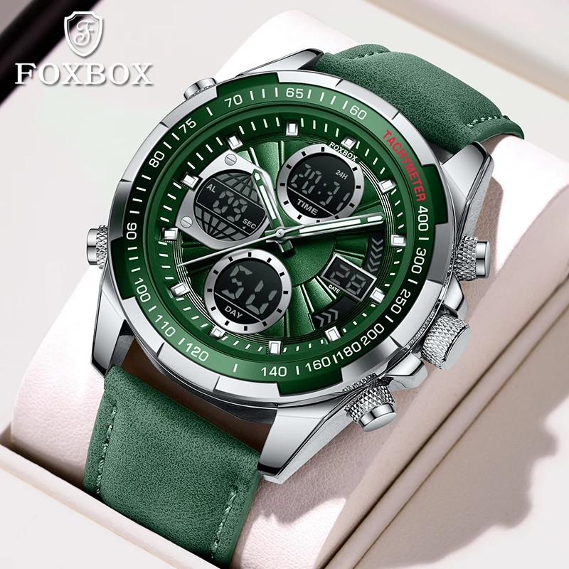 FOXBOX 2025 New Luxury Watches Men Fashion Multifunctional Digital Mens Watch Waterproof Luminous Quartz Wristwatch Reloj Hombre
FOXBOX 2025 New Luxury Watches Men Fashion Multifunctional Digital Mens Watch Waterproof Luminous Quartz Wristwatch Reloj Hombre