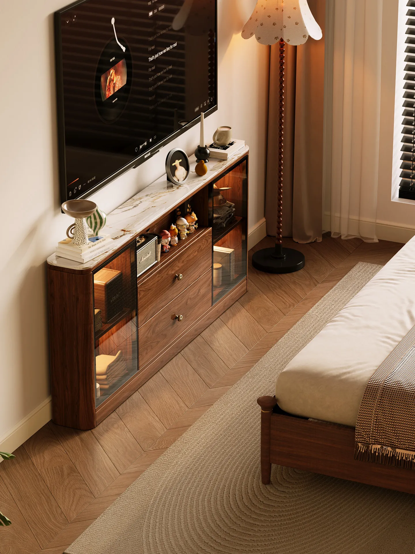 PYJ solid wood ultra-thin TV cabinet storage locker integrated antique bedroom narrow TV cabinet
PYJ solid wood ultra-thin TV cabinet storage locker integrated antique bedroom narrow TV cabinet