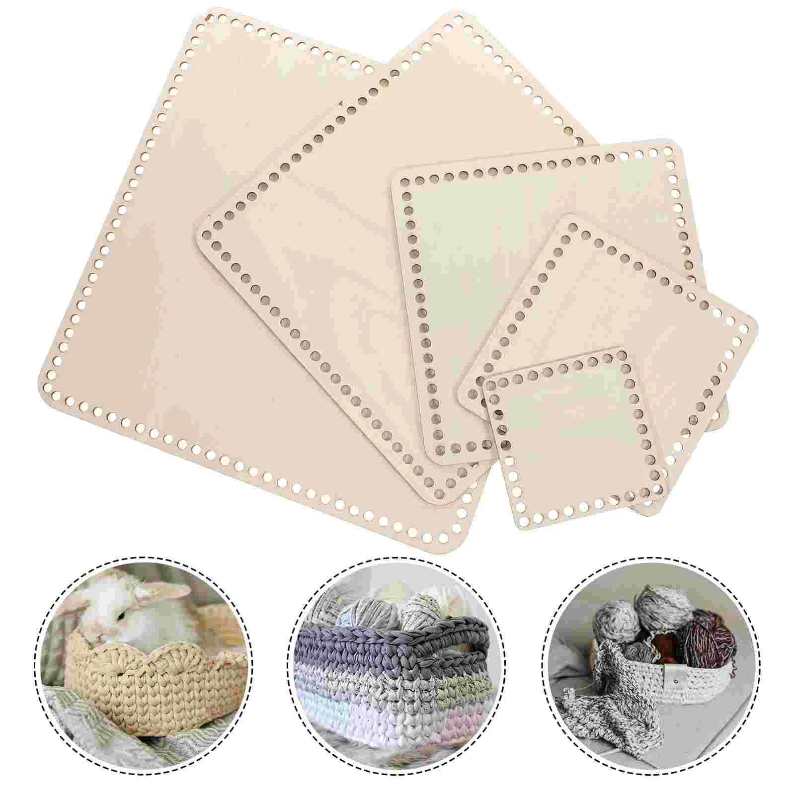 Blank Crochet Bag Bottom Square Wood Base for Basket Supplies Knitting Woven Baskets
Blank Crochet Bag Bottom Square Wood Base for Basket Supplies Knitting Woven Baskets