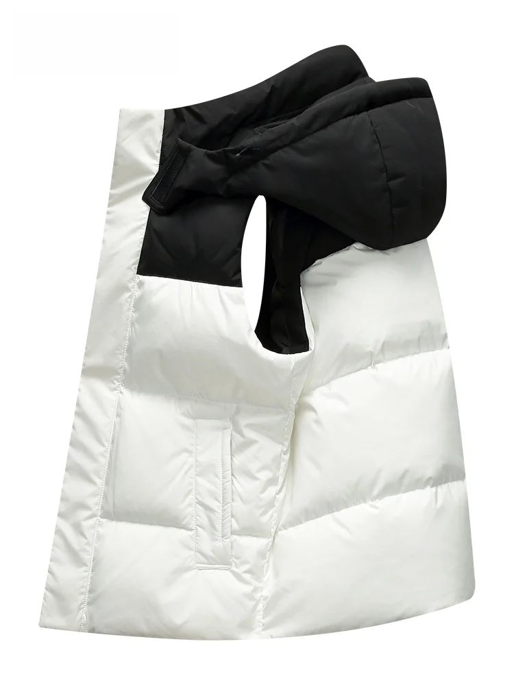 Men's down Vest 90% White Du down Hooded Jaet Outerwear Faion Urban Sle Thiened Warm Polyester Fiber Youth Outerwear
Men's down Vest 90% White Du down Hooded Jaet Outerwear Faion Urban Sle Thiened Warm Polyester Fiber Youth Outerwear