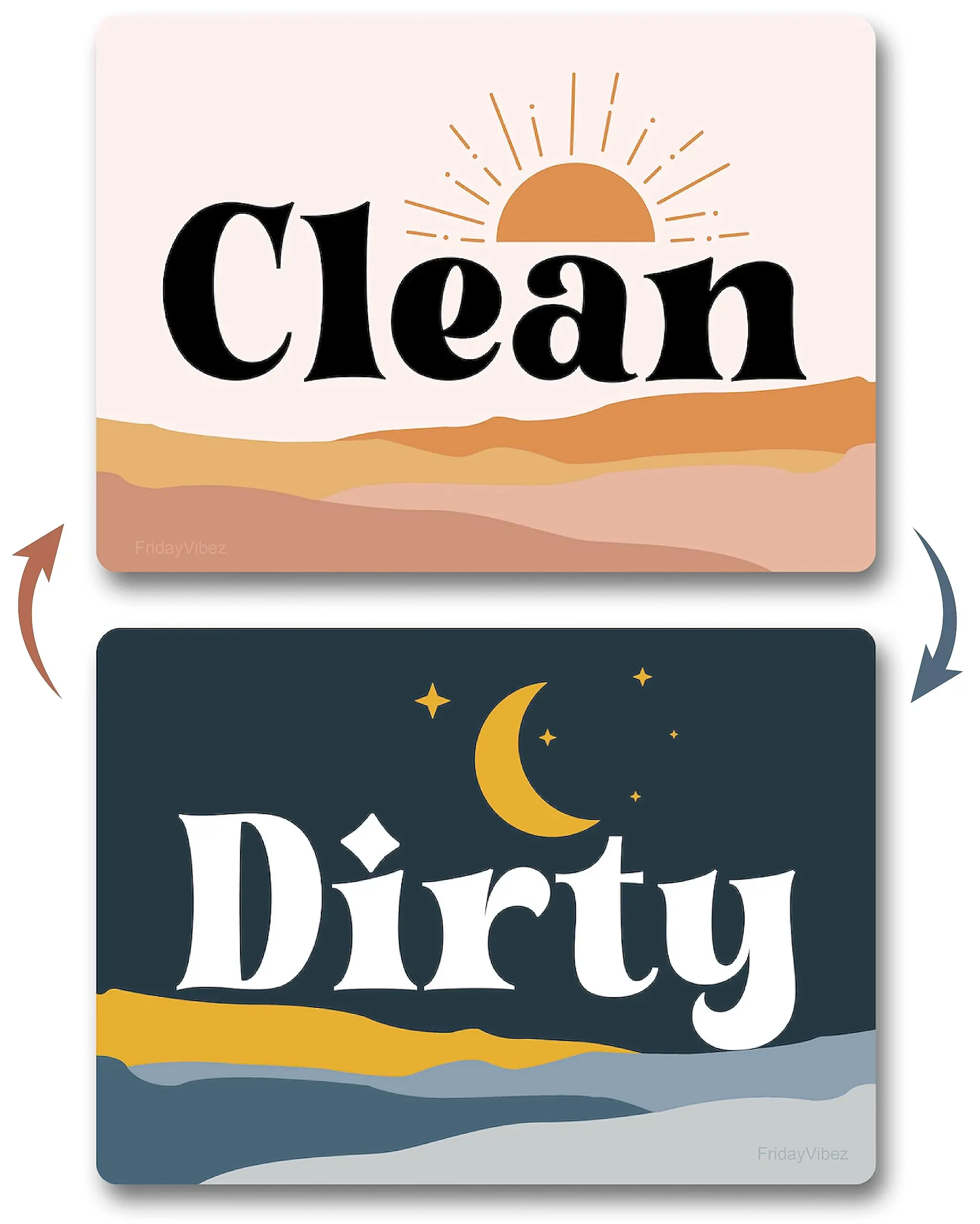 Double-Sided Dishwasher Magnet Clean Dirty Sign- Magnetic Signs That Say Clean/Dirty Washers-Boho Kitchen Accessories
Double-Sided Dishwasher Magnet Clean Dirty Sign- Magnetic Signs That Say Clean/Dirty Washers-Boho Kitchen Accessories