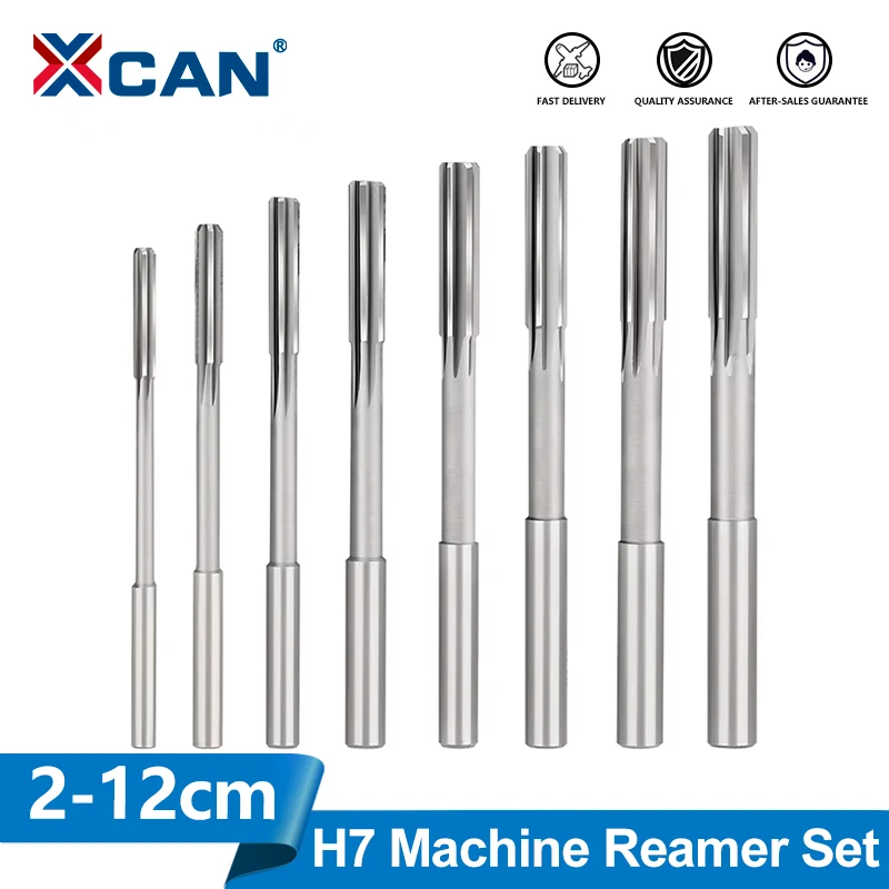 XCAN H7 Machine Reamer Set 2-12mm HSS Straight Shank Chuck Milling Reamer CNC Tool for Metal Steel Aluminum
XCAN H7 Machine Reamer Set 2-12mm HSS Straight Shank Chuck Milling Reamer CNC Tool for Metal Steel Aluminum