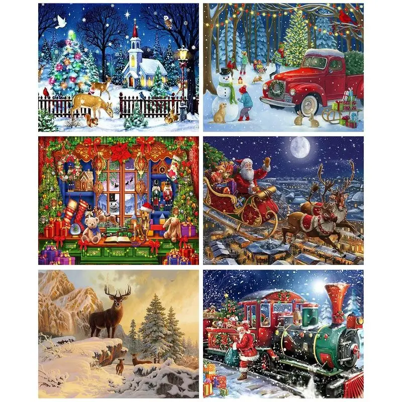CHENISTORY Diamond Painting Christmas House Scenery Rhinestone Embroidery Sale Cross Stitch Mosaic Craft Kits 5D DIY Home Decora
CHENISTORY Diamond Painting Christmas House Scenery Rhinestone Embroidery Sale Cross Stitch Mosaic Craft Kits 5D DIY Home Decora