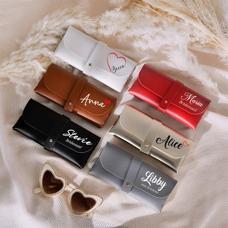 Personalized Leather Glasses Case Wedding Handmade Bridesmaid Gifts Custom Sunglasses Case for Honeymoon Bride to be Travel Gift
Personalized Leather Glasses Case Wedding Handmade Bridesmaid Gifts Custom Sunglasses Case for Honeymoon Bride to be Travel Gift