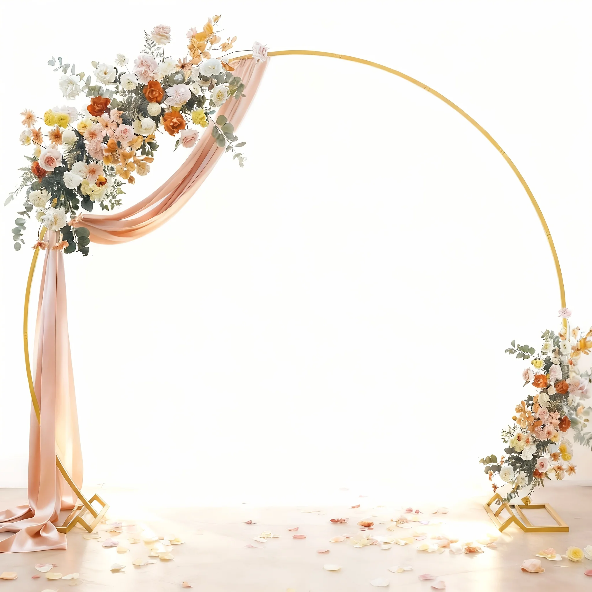 1/2 Pcs Premium Metal Round Wedding Arch Circle Backdrop Stand, Reusable Metal Circular Balloon Arch Kit - Photography Backdrop
1/2 Pcs Premium Metal Round Wedding Arch Circle Backdrop Stand, Reusable Metal Circular Balloon Arch Kit - Photography Backdrop