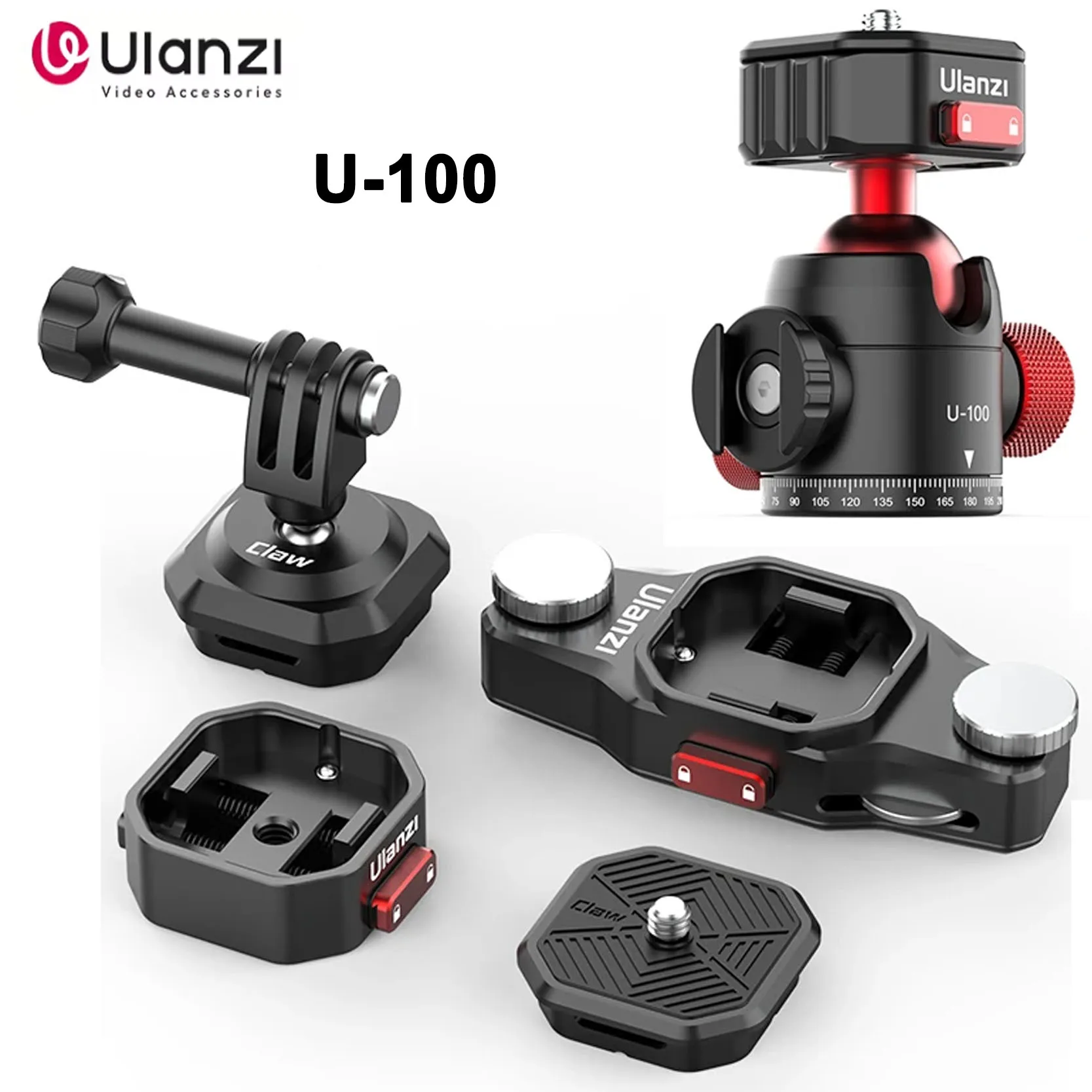 Original Ulanzi U-100 Tripod Ball Head Alloy 360° Rotatable With Quick Release Plate For DSLR
Original Ulanzi U-100 Tripod Ball Head Alloy 360° Rotatable With Quick Release Plate For DSLR