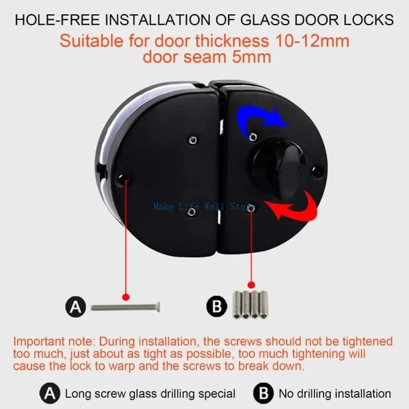 Elegant Stainless Steel Lock Strong & Rustproof Lock for Sliding Glass Door
Elegant Stainless Steel Lock Strong & Rustproof Lock for Sliding Glass Door