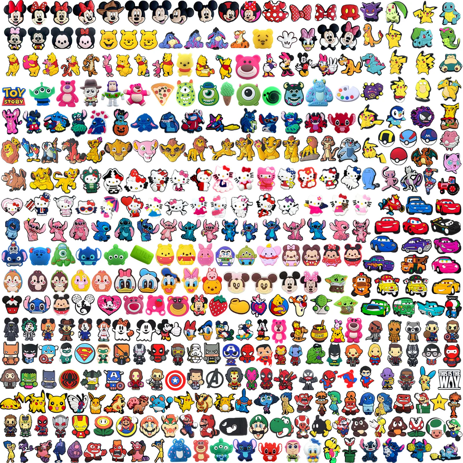 Random 10-100Pcs MINISO Disney Sanrio Series Shoe Charms For Sandals PVC DIY Shoe Decorations Accessories Christmas Gift 
Random 10-100Pcs MINISO Disney Sanrio Series Shoe Charms For Sandals PVC DIY Shoe Decorations Accessories Christmas Gift