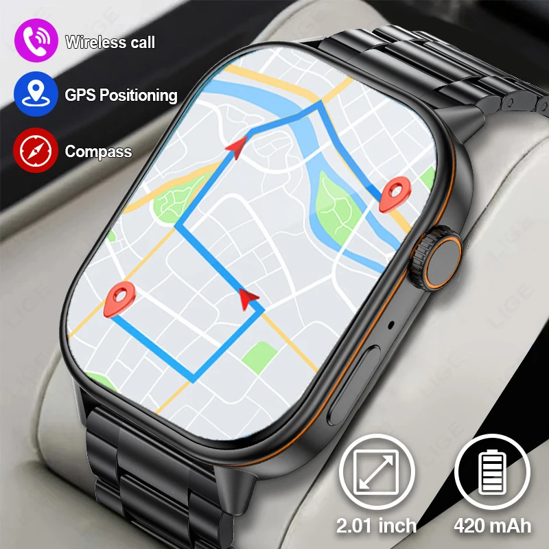 2025 Новый GPS трекер Смарт-часы Мужчины 2,01-дюймовый HD-экран Компас Спорт на открытом воздухе Фитнес Наручные часы Водонепроницаемые женские умные часы
2025 Новый GPS трекер Смарт-часы Мужчины 2,01-дюймовый HD-экран Компас Спорт на открытом воздухе Фитнес Наручные часы Водонепроницаемые женские умные часы