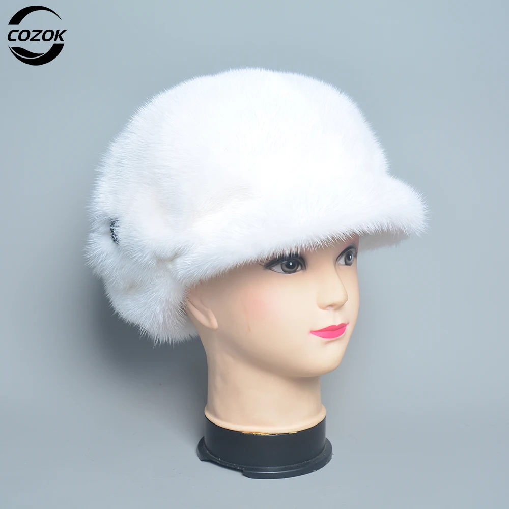 Fashion Mink Fur Cap For Women Real Natural Whole Fur Hat Top Accessories Warm In Russian Winter Fur Hats For Lady
Fashion Mink Fur Cap For Women Real Natural Whole Fur Hat Top Accessories Warm In Russian Winter Fur Hats For Lady