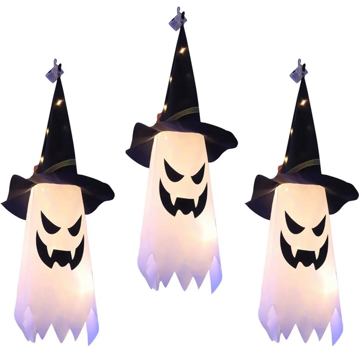 Tree Indoor Outdoor LED Flashing Glowing Ghost Halloween Decoration Witch Hat Hanging Light
Tree Indoor Outdoor LED Flashing Glowing Ghost Halloween Decoration Witch Hat Hanging Light