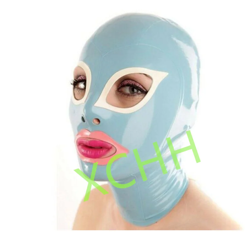 Handmade Latex Hood Rubber Mask Lake Blue Back Zip Sexy Fetish Headgear Customize Halloween Cosplay Costume for Men Women
Handmade Latex Hood Rubber Mask Lake Blue Back Zip Sexy Fetish Headgear Customize Halloween Cosplay Costume for Men Women
