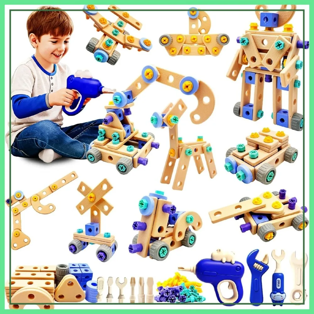 STEM Building Toys for Ages 3-8, 101 Pcs Educational Construction Set with Drill, Birthday Gift
STEM Building Toys for Ages 3-8, 101 Pcs Educational Construction Set with Drill, Birthday Gift