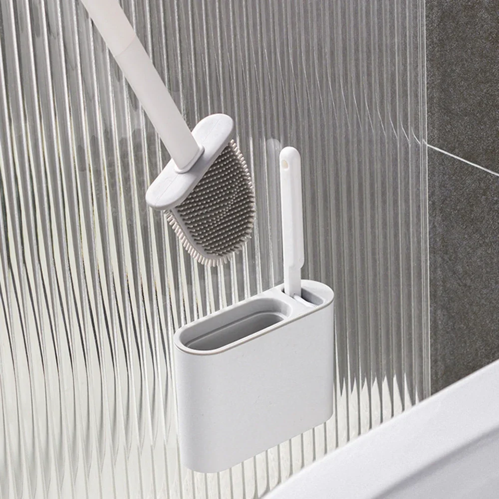Wall Hanging Toilet Cleaning WC Brush Holder Long Handled Silicone Water Proof Quick Drying Soft Bristles Bathroom Accessories
Wall Hanging Toilet Cleaning WC Brush Holder Long Handled Silicone Water Proof Quick Drying Soft Bristles Bathroom Accessories