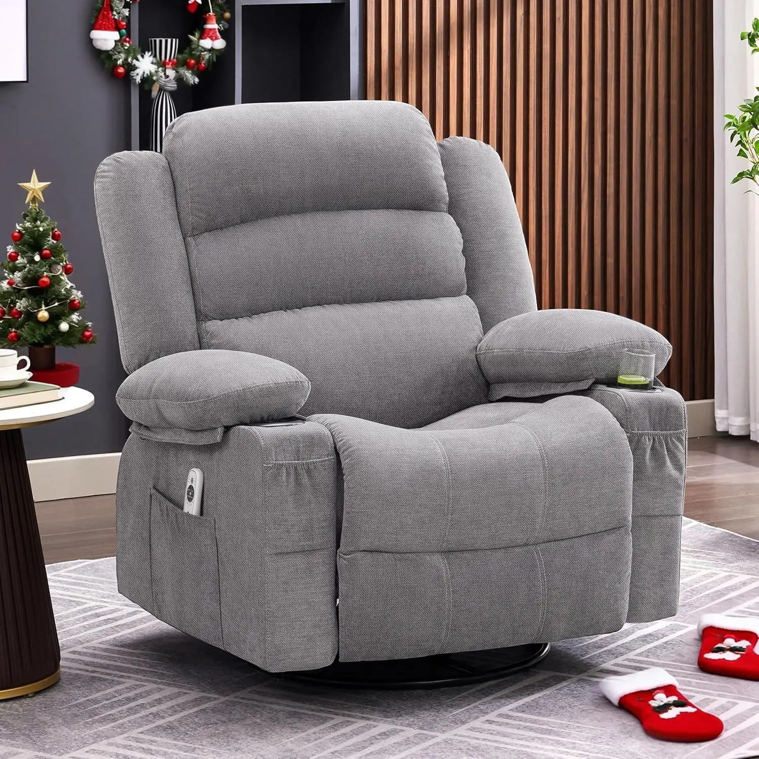 с подогревом и массажем, 360° ° Поворотные кресла с откидной спинкой для взрослых, большое кресло с откидной спинкой, одноместное сиденье с подстаканниками
с подогревом и массажем, 360° ° Поворотные кресла с откидной спинкой для взрослых, большое кресло с откидной спинкой, одноместное сиденье с подстаканниками