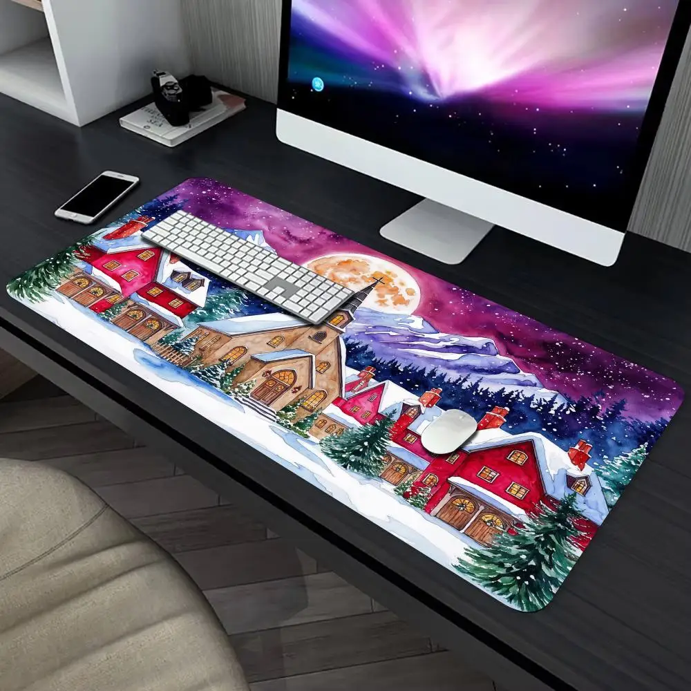 Christmas Town Full Moon Mouse Pad Desk Mat Stitched Edge Non-Slip Gaming pads office rug Mouse carpet Festival decorative pad
Christmas Town Full Moon Mouse Pad Desk Mat Stitched Edge Non-Slip Gaming pads office rug Mouse carpet Festival decorative pad