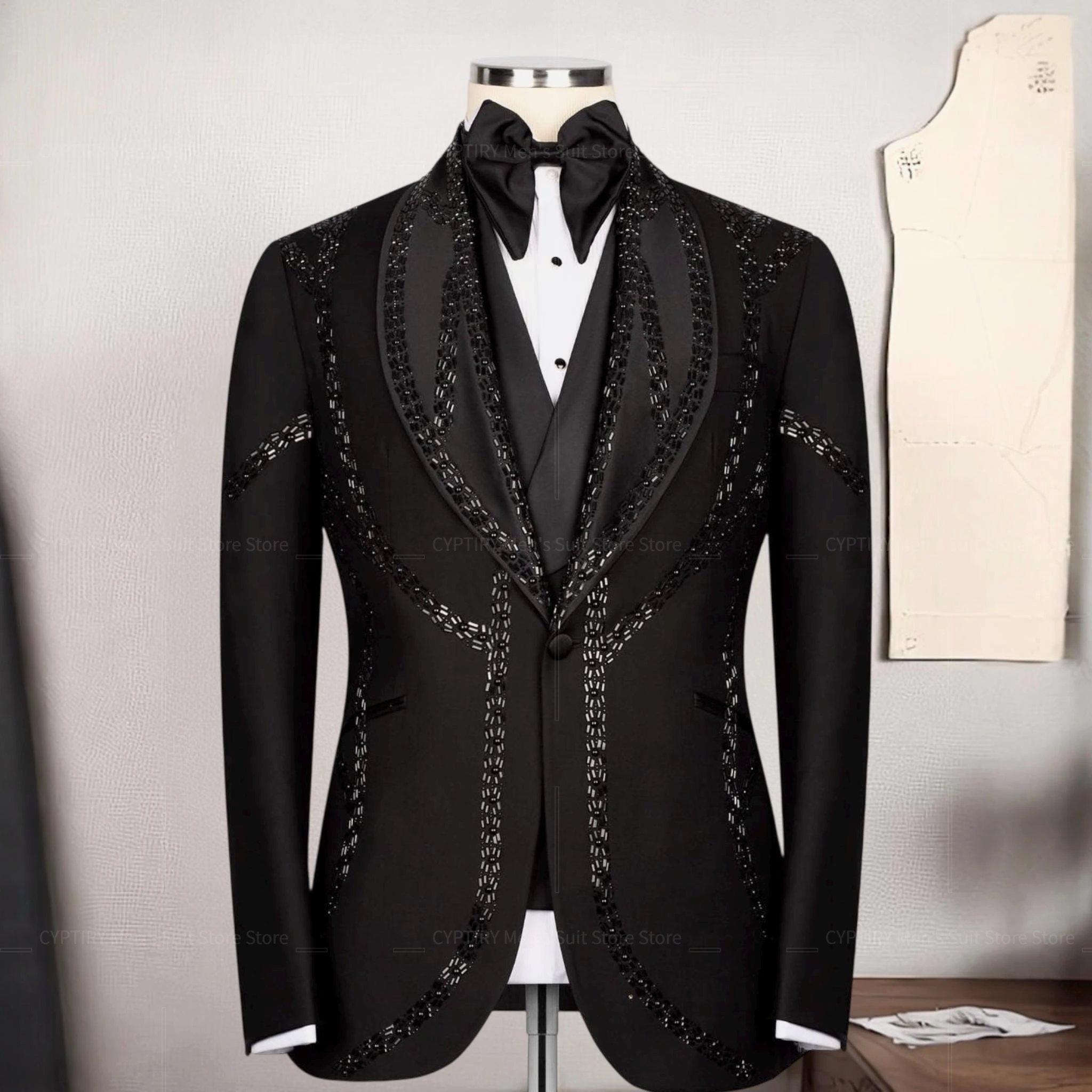 Suit For Men With Silver Stones, Wedding Groom Tuxedo Set, Black Wool Men's Tuxedo, Special Event Suit, Party, Prom Men's
Suit For Men With Silver Stones, Wedding Groom Tuxedo Set, Black Wool Men's Tuxedo, Special Event Suit, Party, Prom Men's