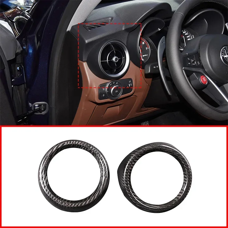 For Alfa Romeo Stelvio 2017 2018 2019 Car-Styling Real Carbon Fiber Car Dashboard Air Vent Cover Trim Car Interior Accessories
For Alfa Romeo Stelvio 2017 2018 2019 Car-Styling Real Carbon Fiber Car Dashboard Air Vent Cover Trim Car Interior Accessories