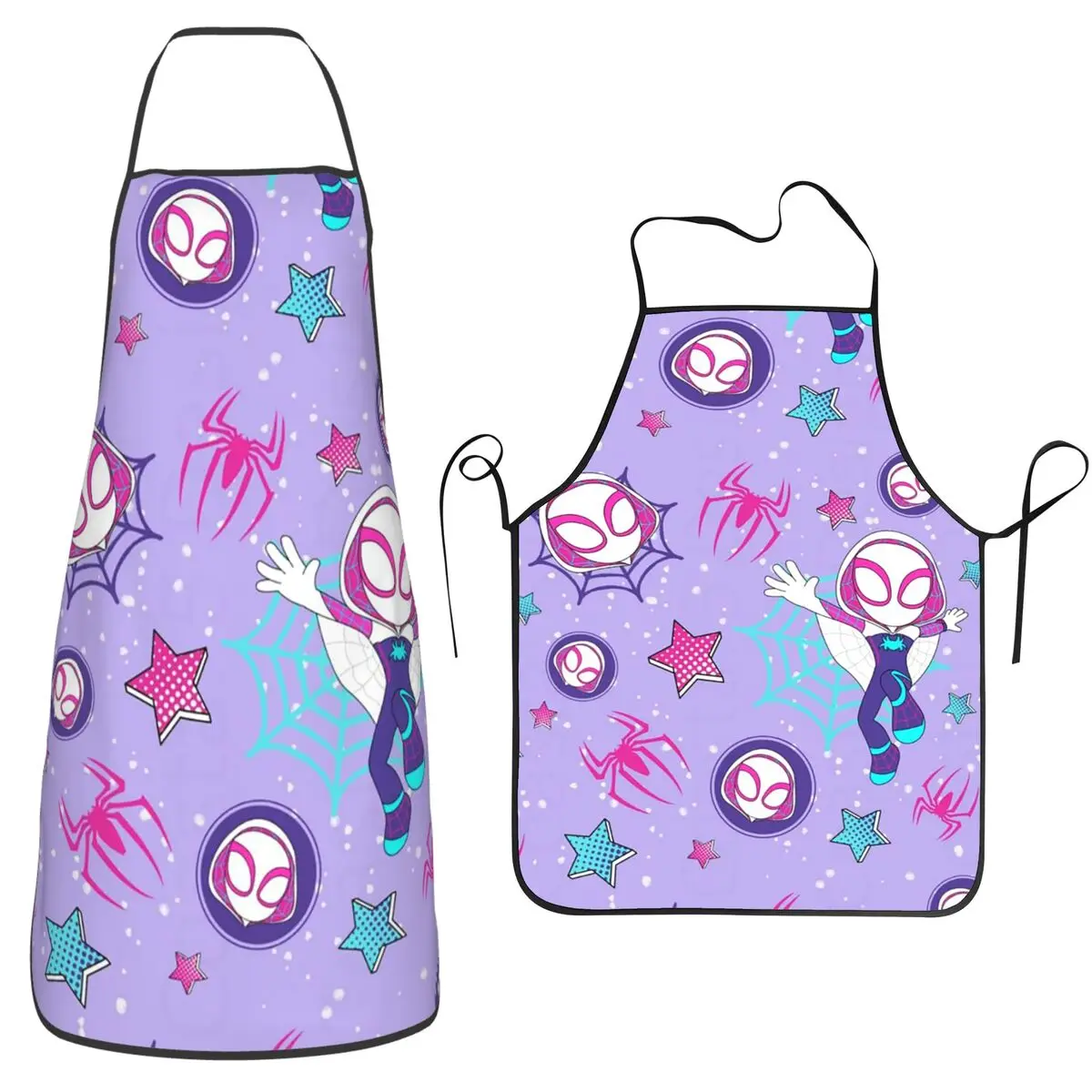 Фартуки Ghost Spider Gwen для шеф-повара, приготовления пищи, выпечки, Tablier, водонепроницаемый нагрудник для чистки кухни, сарафан для женщин и мужчин, живопись 
Фартуки Ghost Spider Gwen для шеф-повара, приготовления пищи, выпечки, Tablier, водонепроницаемый нагрудник для чистки кухни, сарафан для женщин и мужчин, живопись