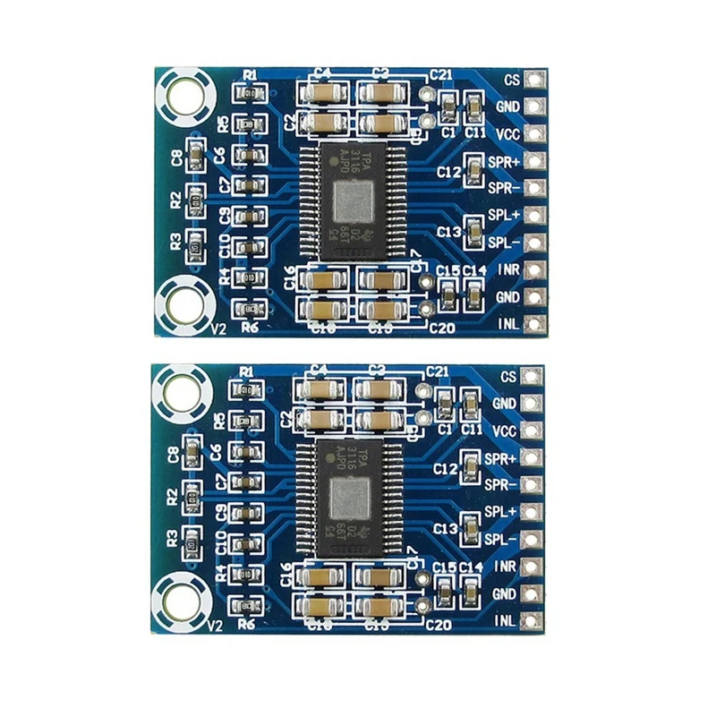 2PCS TPA3116D2 Mini Digital Amplifier DC12V-24V D Class 50W+50W XH-M562 Amplifier 50W Power Amplifier Board-AA56
2PCS TPA3116D2 Mini Digital Amplifier DC12V-24V D Class 50W+50W XH-M562 Amplifier 50W Power Amplifier Board-AA56