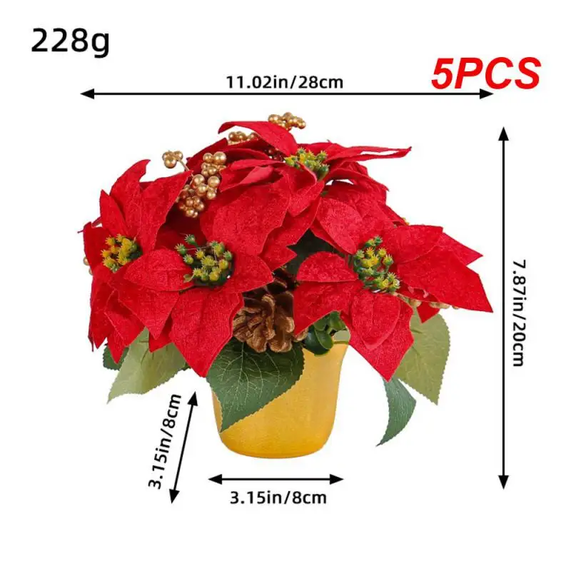 5PCS Simulation Desktop Decorations Exquisite Craftsmanship Desktop Decoration High Quality Material Christmas Potted Plant
5PCS Simulation Desktop Decorations Exquisite Craftsmanship Desktop Decoration High Quality Material Christmas Potted Plant