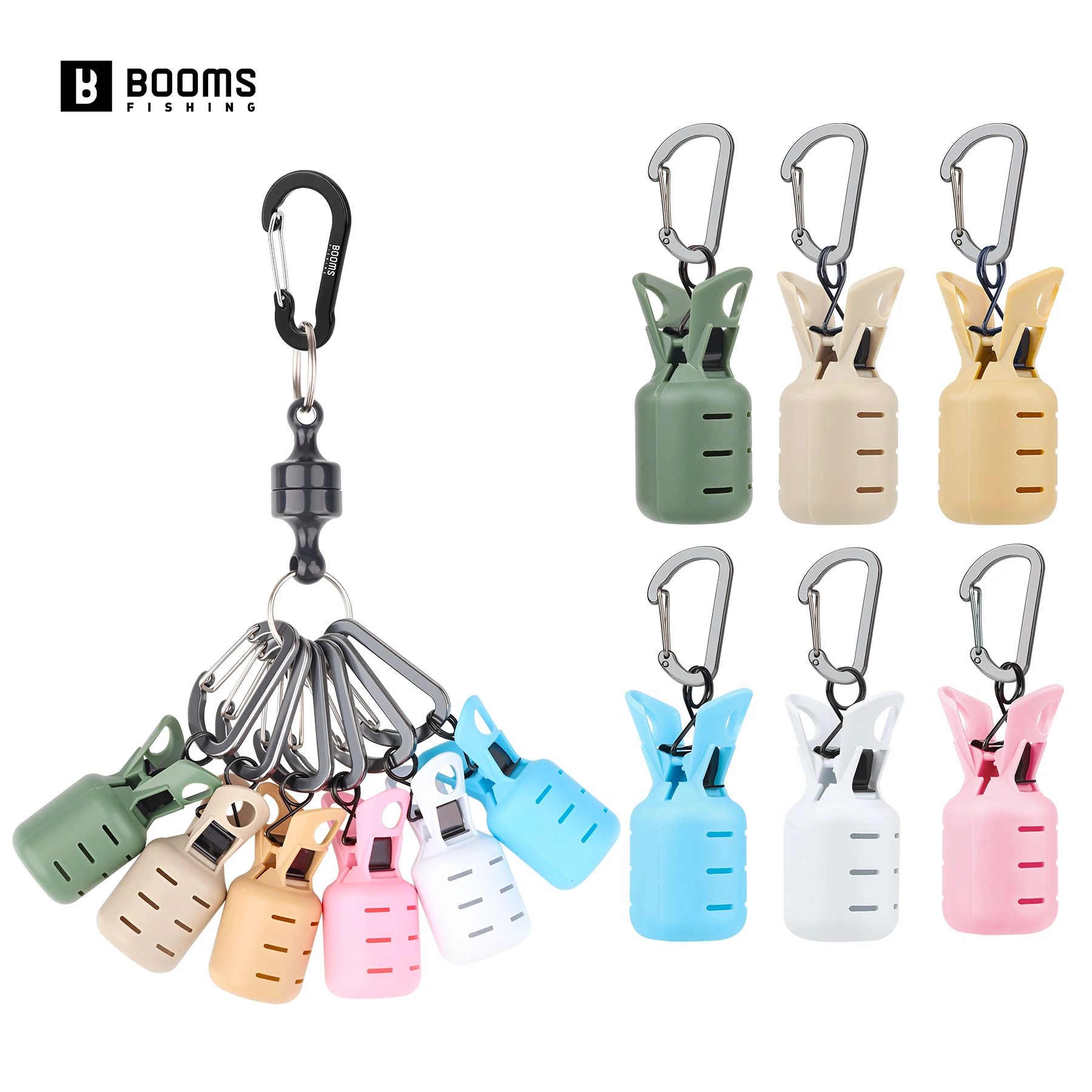 Booms Fishing HC1 Squid Jig Bait Protector Kit 5cm Webfoot Octopus Hooks Bait Sheath Carabiner with Magnetic Buckle Fishing Tool
Booms Fishing HC1 Squid Jig Bait Protector Kit 5cm Webfoot Octopus Hooks Bait Sheath Carabiner with Magnetic Buckle Fishing Tool