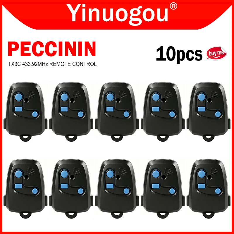 PECCININ Remote Control 433MHz Rolling Code PECCININ TX 3C Electronic Electric Gate Control Remote Control Garage Door Opener
PECCININ Remote Control 433MHz Rolling Code PECCININ TX 3C Electronic Electric Gate Control Remote Control Garage Door Opener