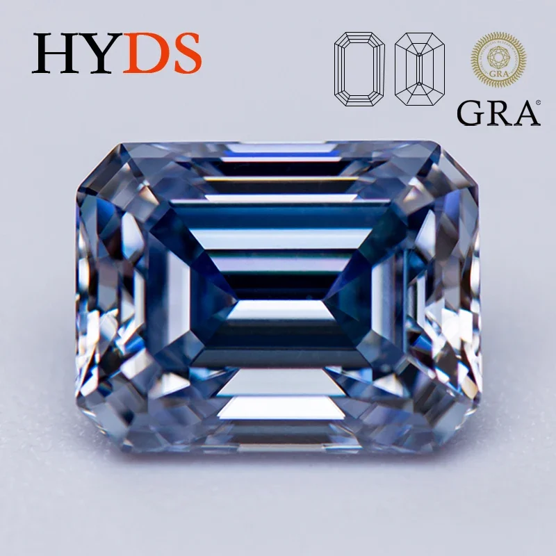 Moissanite Stone Emerald Cut Lavender Color VVS1 Pass Diamond Tester Gemstone Beads for DIY Jewelry Making with GRA Certificate
Moissanite Stone Emerald Cut Lavender Color VVS1 Pass Diamond Tester Gemstone Beads for DIY Jewelry Making with GRA Certificate