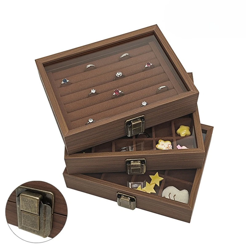 Деревянная маленькая коробка для хранения ювелирных изделий в стиле ретро из черного ореха
Деревянная маленькая коробка для хранения ювелирных изделий в стиле ретро из черного ореха