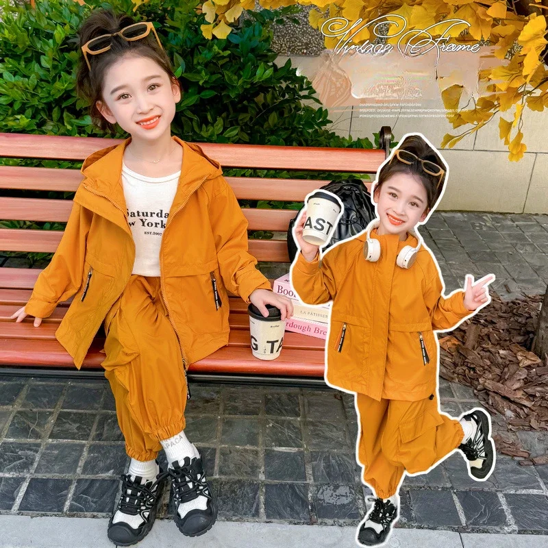 Children Clothes Suit Storm Jacket Set Spring and Autumn Baby Girls Leisure Sports Autumn Clothing Girls Fashion Two-piece Set
Children Clothes Suit Storm Jacket Set Spring and Autumn Baby Girls Leisure Sports Autumn Clothing Girls Fashion Two-piece Set