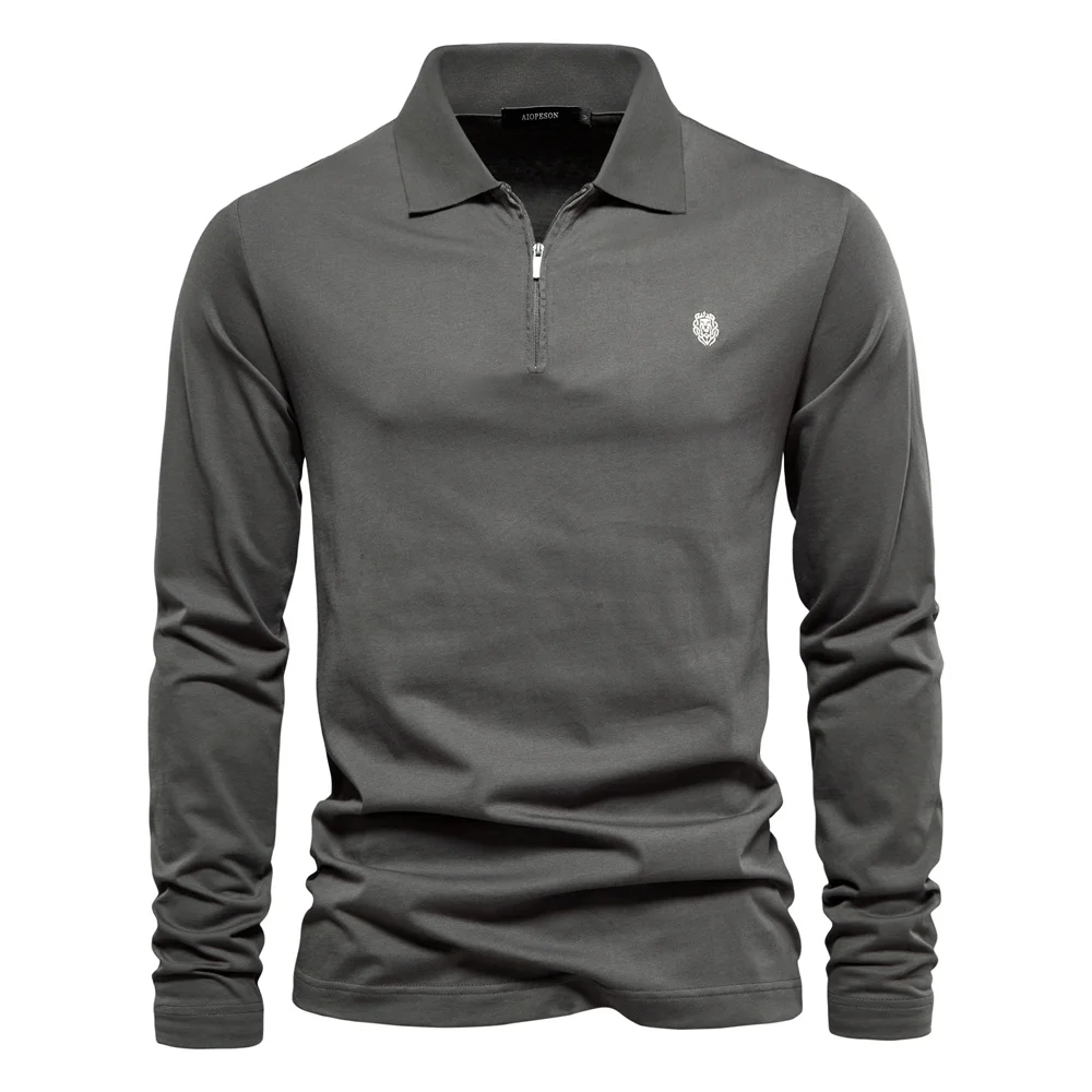 Pullover Brand Long Sleeve Men's Polo Shirts 100% Cotton Solid Color Casual Polo Shirts for Men New Sping Autumn Basic Polos Men
Pullover Brand Long Sleeve Men's Polo Shirts 100% Cotton Solid Color Casual Polo Shirts for Men New Sping Autumn Basic Polos Men