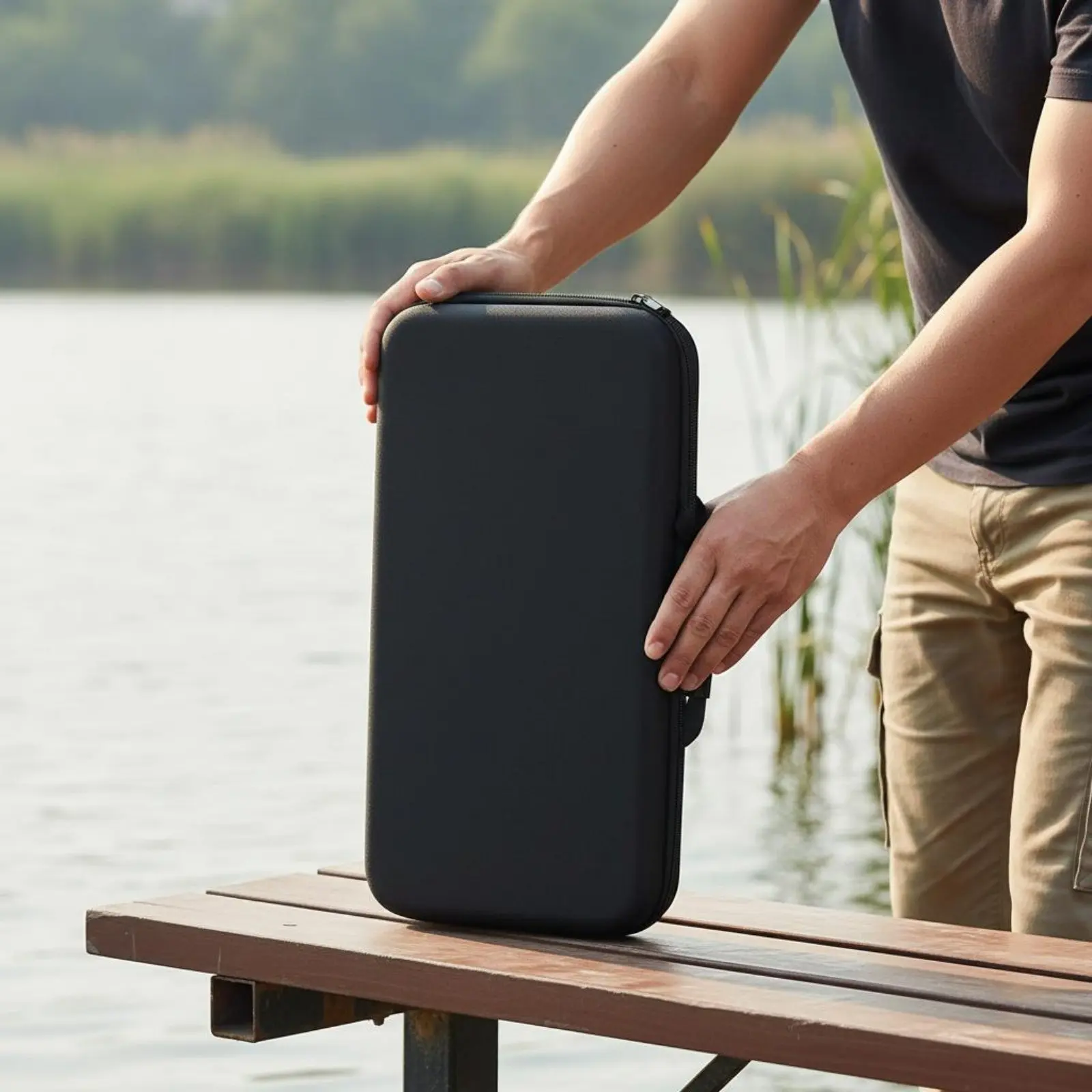 Hard Foam Fishing Case Water-Resistant Foam Fishing Tackle Carrier Shockproof Tackle Bag Lightweight Non-Slip Handle for Travel
Hard Foam Fishing Case Water-Resistant Foam Fishing Tackle Carrier Shockproof Tackle Bag Lightweight Non-Slip Handle for Travel