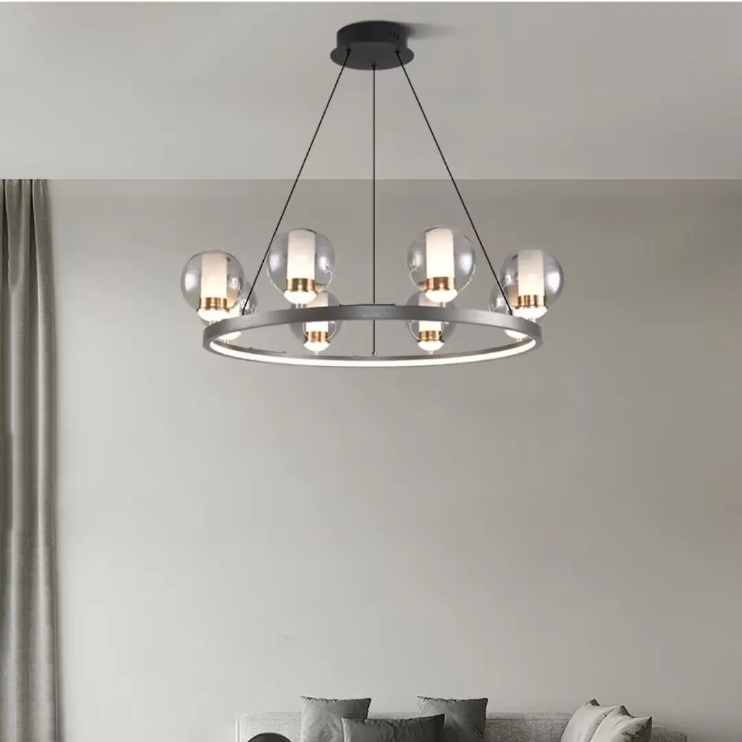 Роскошная люстра из стеклянного шара Magic Bean, простая художественная лампа для защиты глаз, лампа из пузырьков со стеклянным шаром, светодиодная лампа полного спектра
Роскошная люстра из стеклянного шара Magic Bean, простая художественная лампа для защиты глаз, лампа из пузырьков со стеклянным шаром, светодиодная лампа полного спектра