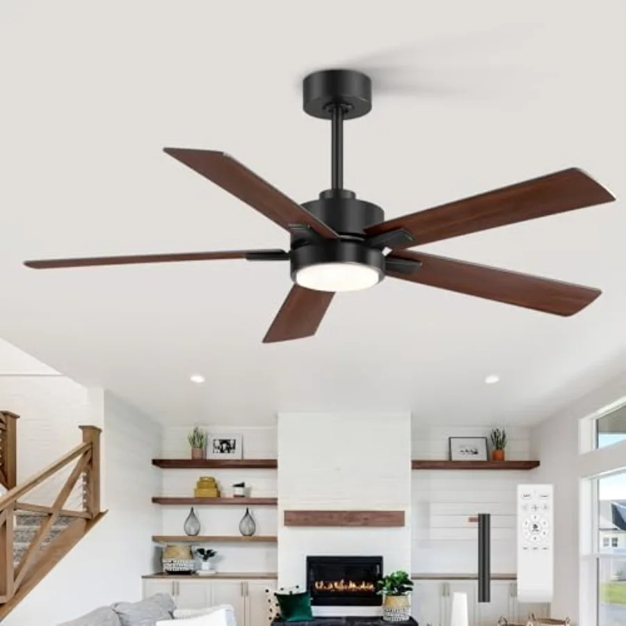 Ceiling Fans with LED Lights 52 Inch 5-Blade Ceiling Fan Remote Control Industrial Ceiling Fan with Reversible DC Motor Downrod
Ceiling Fans with LED Lights 52 Inch 5-Blade Ceiling Fan Remote Control Industrial Ceiling Fan with Reversible DC Motor Downrod