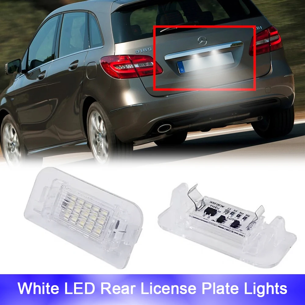 2pcs LED Rear Tail License Number Plate Light For Mercedes Benz B-Class W242 W246 2011-2019 Reverse Backlight 6000K Canbus
2pcs LED Rear Tail License Number Plate Light For Mercedes Benz B-Class W242 W246 2011-2019 Reverse Backlight 6000K Canbus