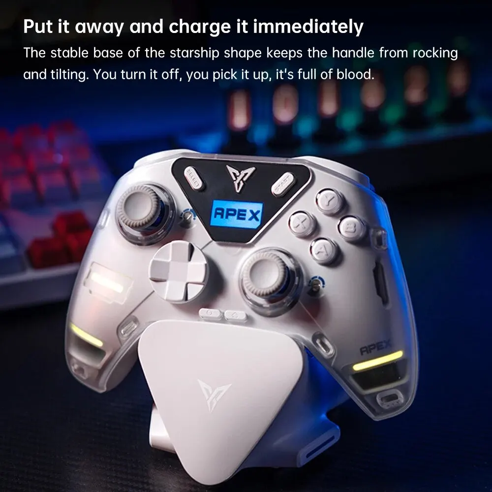 Оригинальная магнитная зарядная база Flydigi для Apex 4/Vader 4 Pro Series, белое зарядное устройство, беспроводной игровой контроллер, адаптер питания
Оригинальная магнитная зарядная база Flydigi для Apex 4/Vader 4 Pro Series, белое зарядное устройство, беспроводной игровой контроллер, адаптер питания