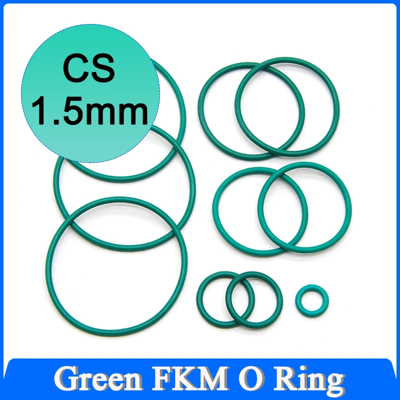 10/50pcs CS 1.5mm OD 5~50mm FKM O Ring Insulation Oil Resistant High Temperature Resistance Fluorine Rubber Rings Sealing Gasket
10/50pcs CS 1.5mm OD 5~50mm FKM O Ring Insulation Oil Resistant High Temperature Resistance Fluorine Rubber Rings Sealing Gasket