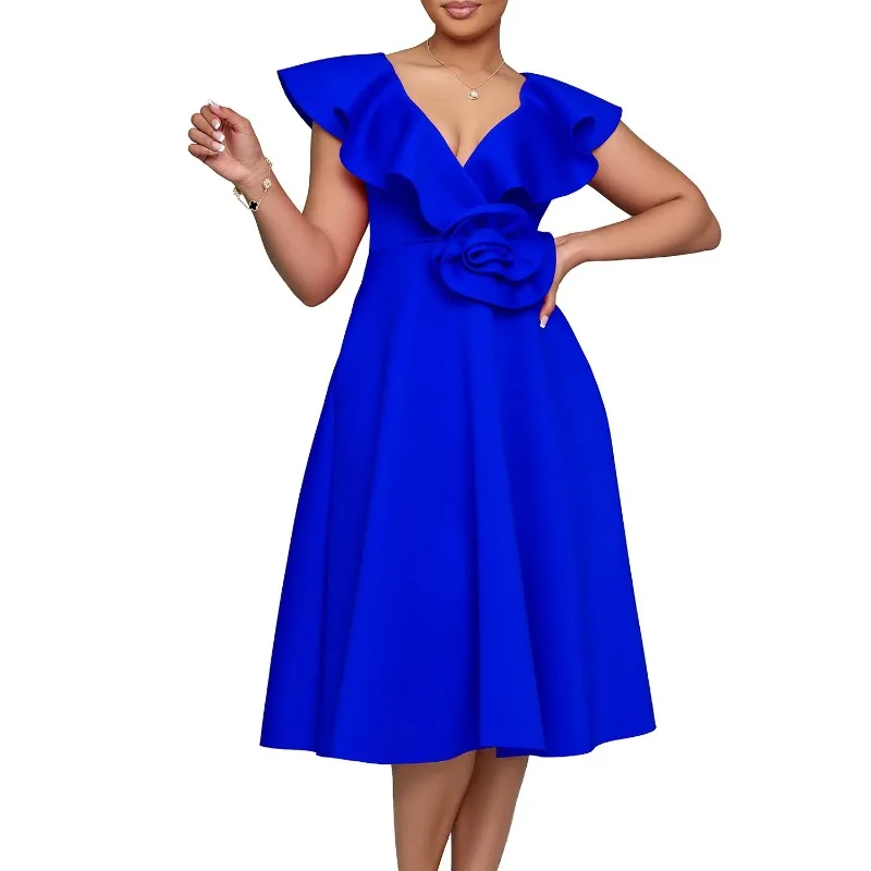 Summer Spring Africa Clothing Short Sleeve Dress African Dresses For Women Sexy V-Neck Perspective Slim Office Lady Party Dress
Summer Spring Africa Clothing Short Sleeve Dress African Dresses For Women Sexy V-Neck Perspective Slim Office Lady Party Dress