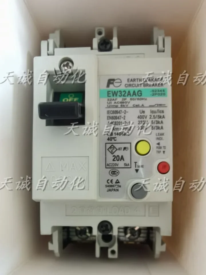 Original Japanese Fuji Leakage Circuit Breaker Switch EW32AAG/EAG/SAG-2P/5A/10/20/25/30A
Original Japanese Fuji Leakage Circuit Breaker Switch EW32AAG/EAG/SAG-2P/5A/10/20/25/30A