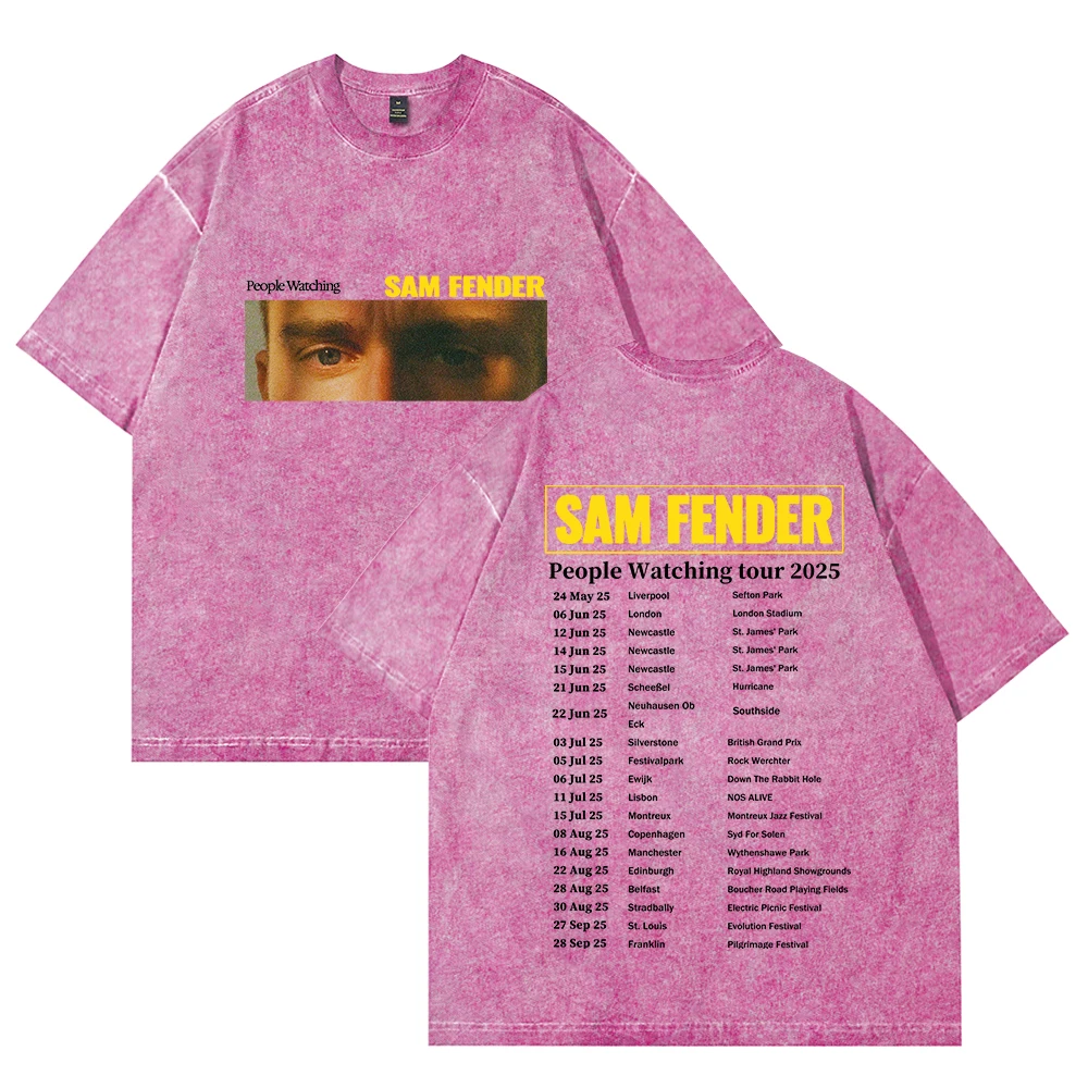 Хлопковая винтажная стирка Sam Fender, летняя футболка с круглым вырезом, мужская/женская футболка с короткими рукавами
Хлопковая винтажная стирка Sam Fender, летняя футболка с круглым вырезом, мужская/женская футболка с короткими рукавами