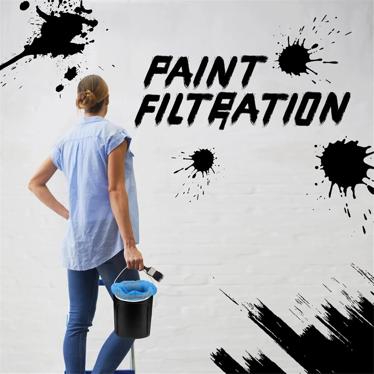 AT14A 10pcs Paint Strainer Bags,Fine Mesh Paint Filter Bag Elastic Opening Used In5 Gallon Buckets Filtering Bag
AT14A 10pcs Paint Strainer Bags,Fine Mesh Paint Filter Bag Elastic Opening Used In5 Gallon Buckets Filtering Bag
