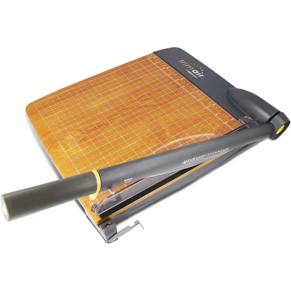 12 Inch Wood Guillotine Paper Cutter with 30-Sheet Capacity
12 Inch Wood Guillotine Paper Cutter with 30-Sheet Capacity