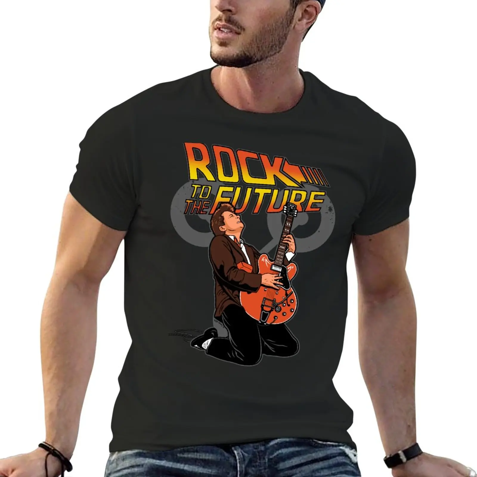 New Rock to the future 80's Retro Time Travel Movie Music Guitarist T-Shirt black t shirt hippie clothes t shirts for men pack
New Rock to the future 80's Retro Time Travel Movie Music Guitarist T-Shirt black t shirt hippie clothes t shirts for men pack