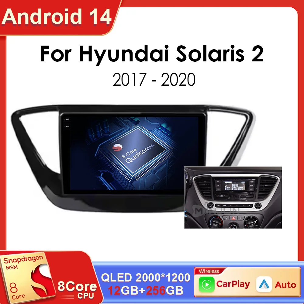 9 lnch For Hyundai Solaris 2 2017 2018-2020 Android 14 Qualcomm Car Radio Video Multimedia Navigation GPS Stereo Screen Auto
9 lnch For Hyundai Solaris 2 2017 2018-2020 Android 14 Qualcomm Car Radio Video Multimedia Navigation GPS Stereo Screen Auto